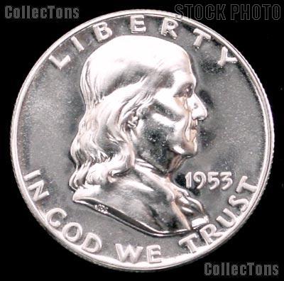 1953 Franklin Silver Half Dollar GEM PROOF 1953 Franklin Half Dollar