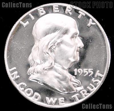 1955 Franklin Silver Half Dollar GEM PROOF 1955 Franklin Half Dollar