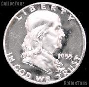 1955 Franklin Silver Half Dollar GEM PROOF 1955 Franklin Half Dollar