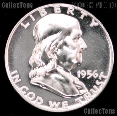 1956 Franklin Silver Half Dollar GEM PROOF 1956 Franklin Half Dollar