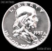 1957 Franklin Silver Half Dollar GEM PROOF 1957 Franklin Half Dollar