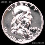 1959 Franklin Silver Half Dollar GEM PROOF 1959 Franklin Half Dollar