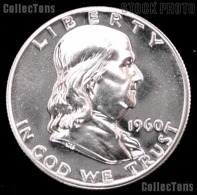 1960 Franklin Silver Half Dollar GEM PROOF 1960 Franklin Half Dollar