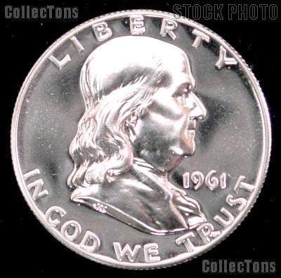 1961 Franklin Silver Half Dollar GEM PROOF 1961 Franklin Half Dollar