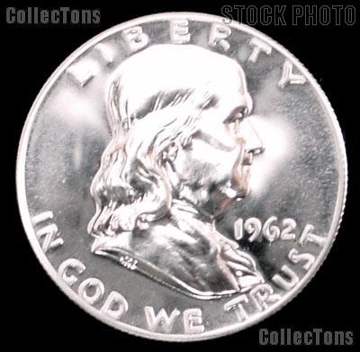 1962 Franklin Silver Half Dollar GEM PROOF 1962 Franklin Half Dollar