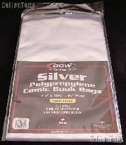 Silver Age Comic Book Thick Bags Polypropylene - Pack of 100 by BCW
