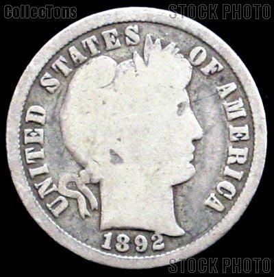 1892-O Barber Dime G-4 or Better Liberty Head Dime