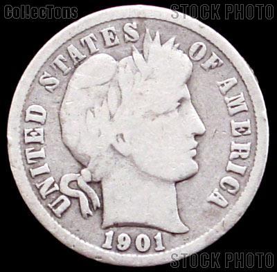 1901-S Barber Dime G-4 or Better Liberty Head Dime