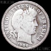 1906 Barber Dime G-4 or Better Liberty Head Dime