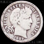 1907 Barber Dime G-4 or Better Liberty Head Dime