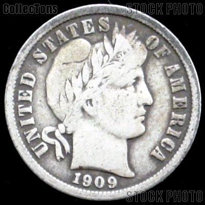 1909 Barber Dime G-4 or Better Liberty Head Dime