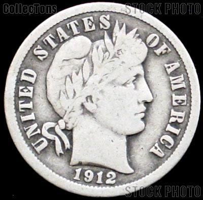 1912-S Barber Dime G-4 or Better Liberty Head Dime