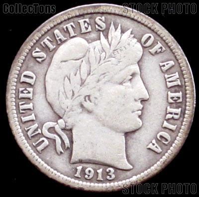 1913-S Barber Dime G-4 or Better Liberty Head Dime