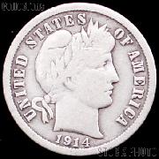 1914 Barber Dime G-4 or Better Liberty Head Dime