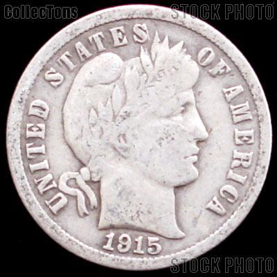 1915 Barber Dime G-4 or Better Liberty Head Dime