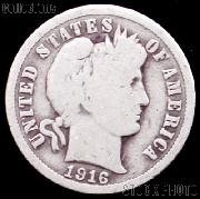 1916 Barber Dime G-4 or Better Liberty Head Dime