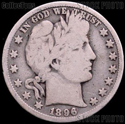 1896-S Barber Quarter G-4 or Better Liberty Head Quarter