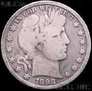 1898-O Barber Half Dollar G-4 or Better Liberty Head Half Dollar