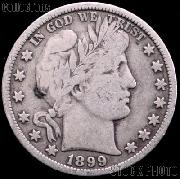 1899 Barber Half Dollar G-4 or Better Liberty Head Half Dollar