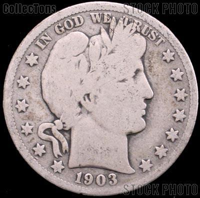 1903 Barber Half Dollar G-4 or Better Liberty Head Half Dollar