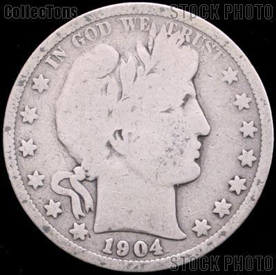 1904 Barber Quarter G-4 or Better Liberty Head Quarter