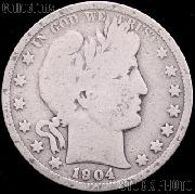 1904 Barber Half Dollar G-4 or Better Liberty Head Half Dollar