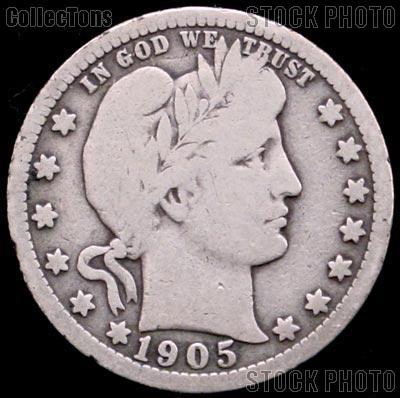 1905 Barber Quarter G-4 or Better Liberty Head Quarter