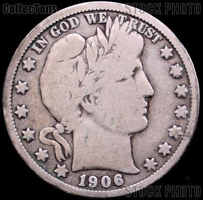 1906-D Barber Quarter G-4 or Better Liberty Head Quarter