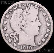 1910 Barber Half Dollar G-4 or Better Liberty Head Half Dollar