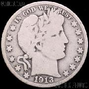 1913 Barber Quarter G-4 or Better Liberty Head Quarter