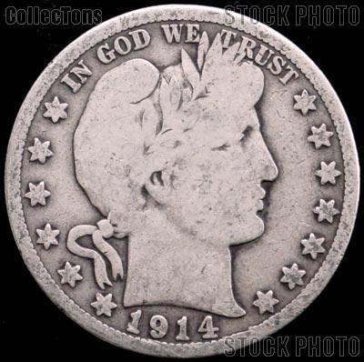 1914-D Barber Quarter G-4 or Better Liberty Head Quarter