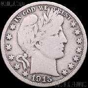 1915 Barber Half Dollar G-4 or Better Liberty Head Half Dollar