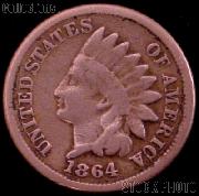 1864 Indian Head Cent Variety 2 Oak Wreath w/ Shield G-4 or Better Indian Penny