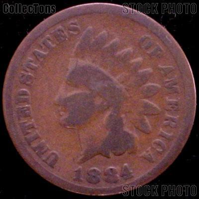 1884 Indian Head Cent Variety 3 Bronze G-4 or Better Indian Penny