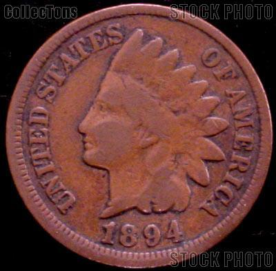 1894 Indian Head Cent Variety 3 Bronze G-4 or Better Indian Penny