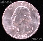 1940-S Washington Silver Quarter Gem BU (Brilliant Uncirculated)
