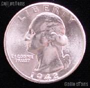 1942-D Washington Silver Quarter Gem BU (Brilliant Uncirculated)