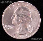 1943 Washington Silver Quarter Gem BU (Brilliant Uncirculated)