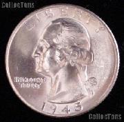 1945-D Washington Silver Quarter Gem BU (Brilliant Uncirculated)