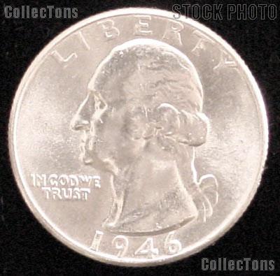 1946 Washington Silver Quarter Gem BU (Brilliant Uncirculated)