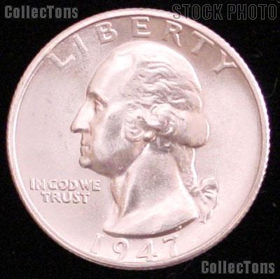 1947-D Washington Silver Quarter Gem BU (Brilliant Uncirculated)