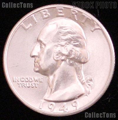1949 Washington Silver Quarter Gem BU (Brilliant Uncirculated)