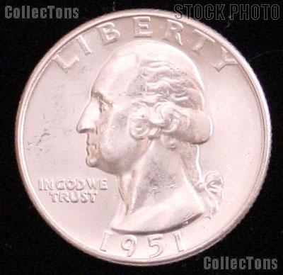 1951 Washington Silver Quarter Gem BU (Brilliant Uncirculated)