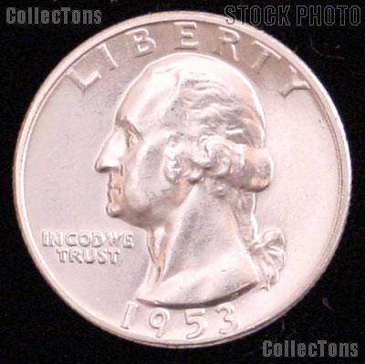 1953 Washington Silver Quarter Gem BU (Brilliant Uncirculated)