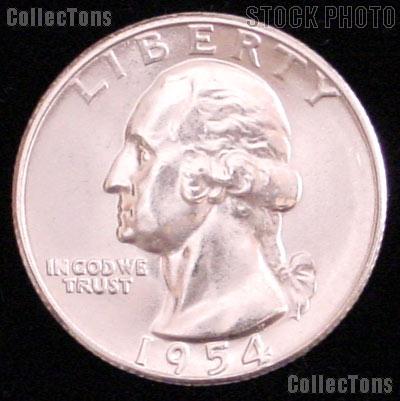 1954 Washington Silver Quarter Gem BU (Brilliant Uncirculated)