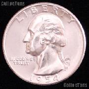 1954 Washington Silver Quarter Gem BU (Brilliant Uncirculated)