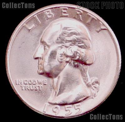1955 Washington Silver Quarter Gem BU (Brilliant Uncirculated)