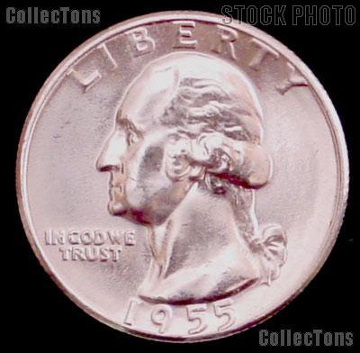 1955-D Washington Silver Quarter Gem BU (Brilliant Uncirculated)