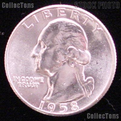 1958-D Washington Silver Quarter Gem BU (Brilliant Uncirculated)