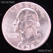1958-D Washington Silver Quarter Gem BU (Brilliant Uncirculated)